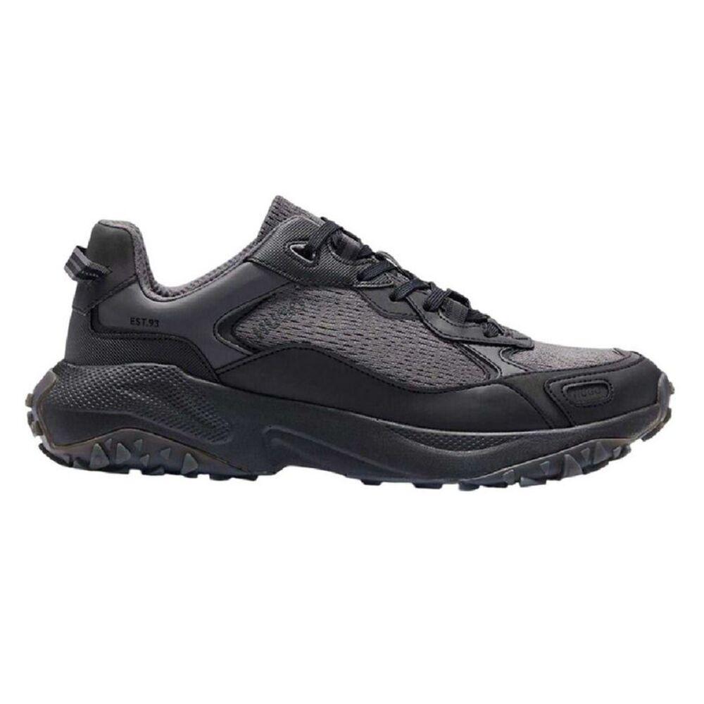 Hugo Mens Cyrus Logo Low Cut Sneakers / Charcoal